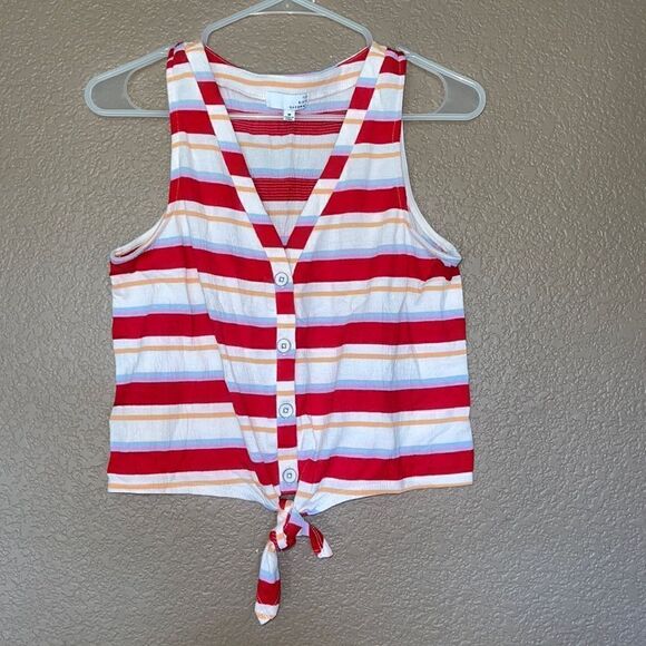 Ten sixty Sherman stripped crop top size M - Picture 1 of 5